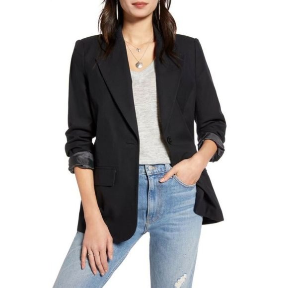 NWT! Black One-Button Blazer - Picture 10 of 15